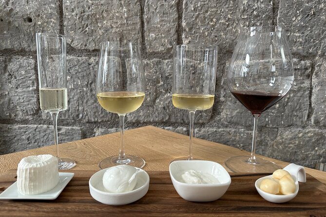 4 Wines and 4 Mozzarella Tasting - Meeting Michele and settling into the tasting