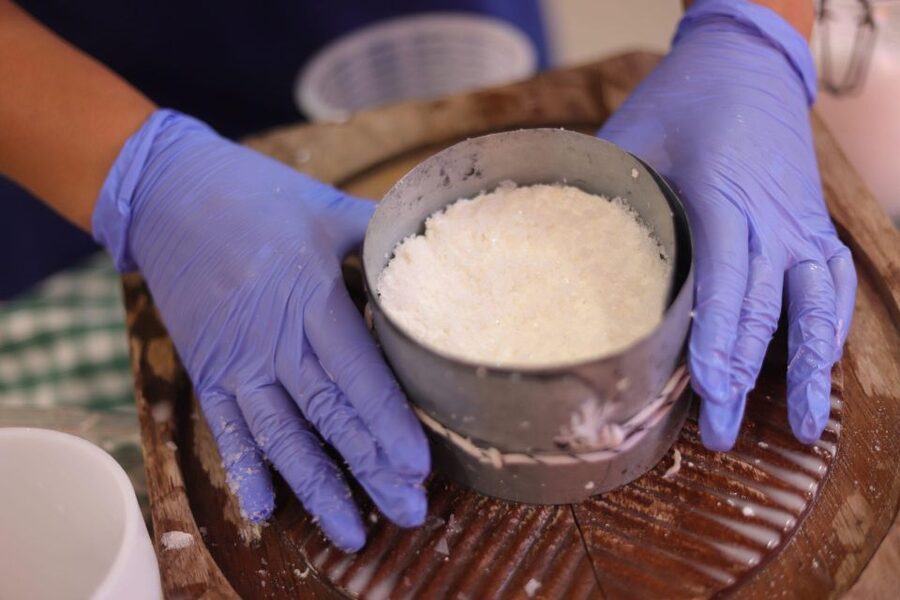 Aguïmes : Cheese Making Workshop at la Jaira de Ana - The cheese-making steps you handle yourself
