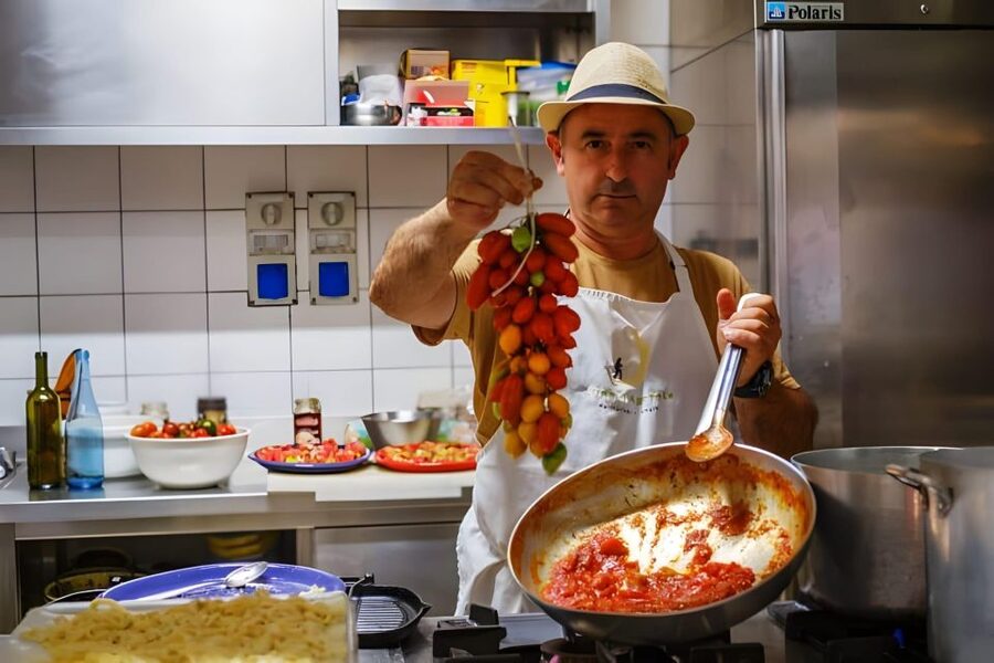 Amalfi: Make Gnocchi, Mozzarella and Tiramisù - Rolling potato gnocchi with a family recipe