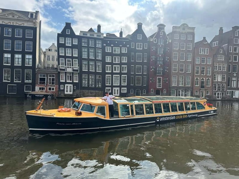 Amsterdam canal cruise with culinary burger or cheese & wine - Magere Brug and the eastern canals