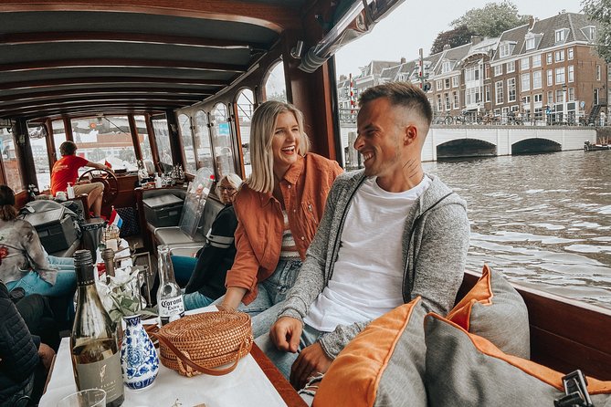 Amsterdam Classic Saloon Boat Cruise with Drinks and Cheese - Cheese, mustard, and unlimited drinks