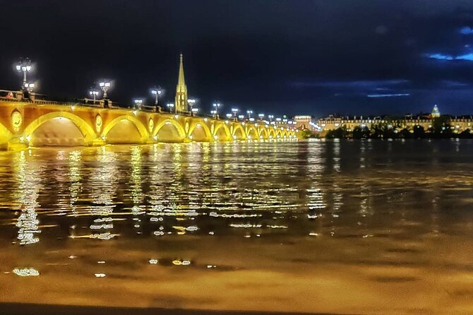 Bordeaux Night Walk Ending with Delicious wine & cheese Tasting - Place de la Victoire after dark