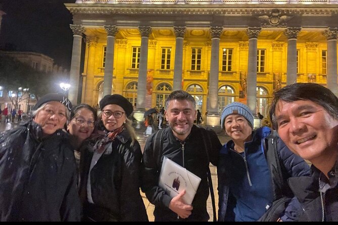 Bordeaux Night Walk Ending with Delicious wine & cheese Tasting - Porte Cailhau and the walk back in time