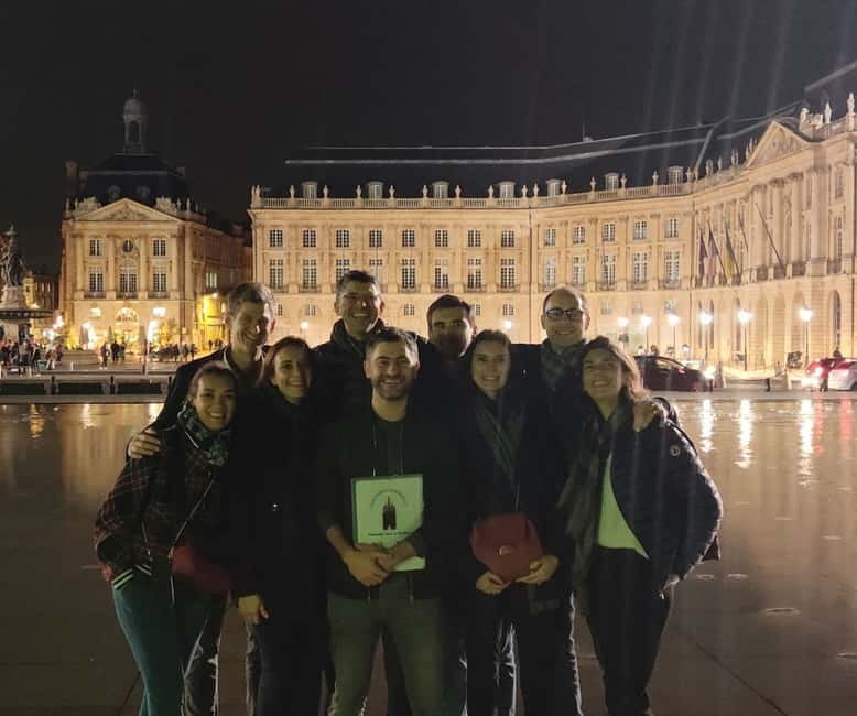 Bordeaux Night Walk ending with Wine and cheese Tasting - Place de la Victoire and Bordeaux nightlife