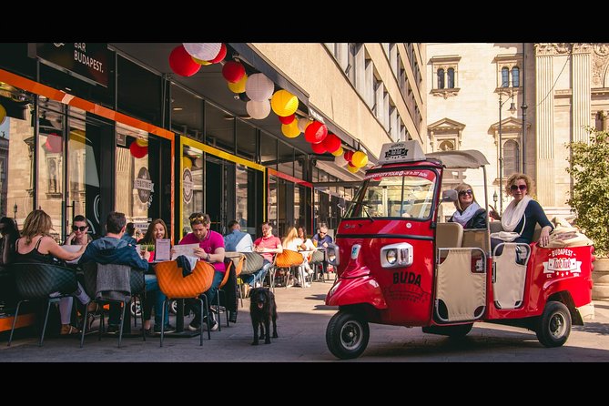 Budapest Private Tuk Tuk Tour with Wine Tasting and Cheese Platter - Vermező and Castle Garden on the way to Buda Castle