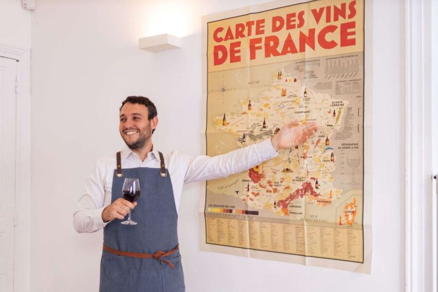 Cheeses and Wines Tour de France with Tasty Games - Blind tasting and quizzes keep the lesson moving