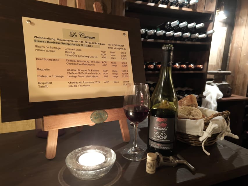 Cologne-Nippes: Cheese and wine with champagne and Grand Cru - Dates, language, and booking details