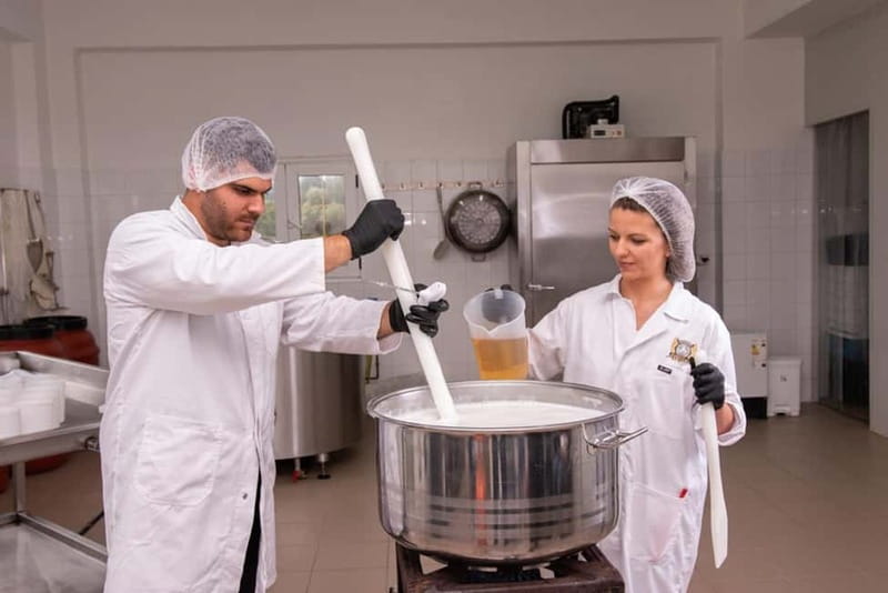 Crete: Farm Visit with Cheese Tasting and Milking Experience - Turning fresh milk into Cretan cheese