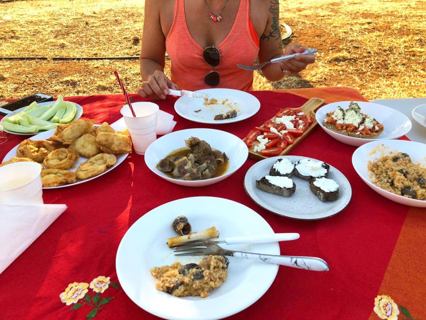 Farm Tour with Cheese-Making, Olive Oil Tasting & Picnic - Meeting Mama Stela beneath the wooden roof