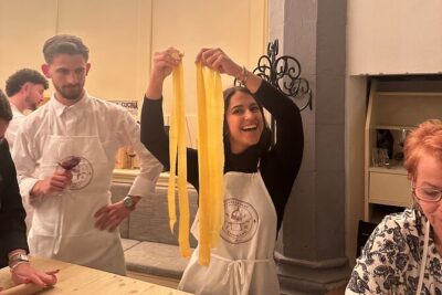 Flambé Cheese Wheel Truffle Pasta Class & Tiramisù