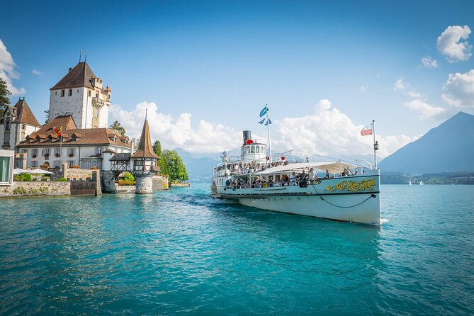 From Basel: Thun Tour, Beatus Caves, Lake Cruise & Cheese - From Basel SBB to Thun by train