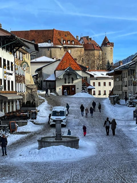 From Geneva: Gruyeres Castle, Cheese, Chocolate & Montreux - La Maison du Gruyère and a 30-minute cheese stop