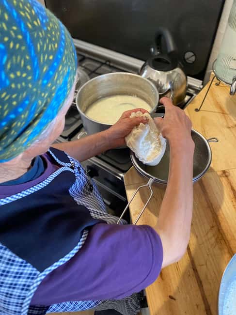 Goat Cheese Making Workshop with Tasting - Watching a local farmer make goat cheese