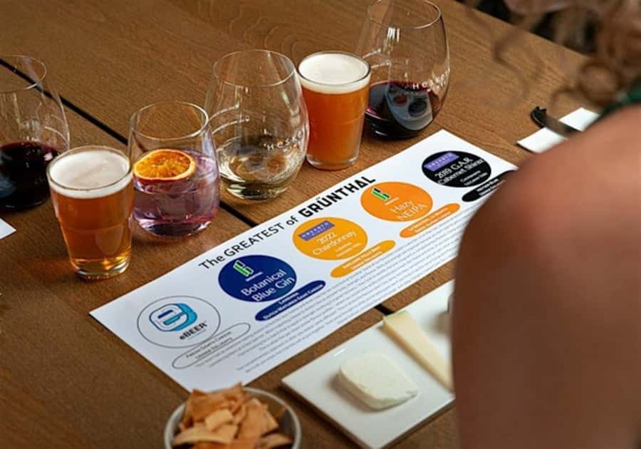 Hahndorf: Grunthal Gin, Beer, Wine, and Cheese Tasting - A four-part tasting in one Hahndorf stop