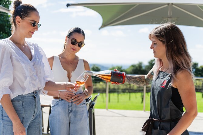 Hinterland Cheese & Wine Tasting Tour - with 2 course lunch included - Flame Hill Vineyard starts the day with wine and cheese