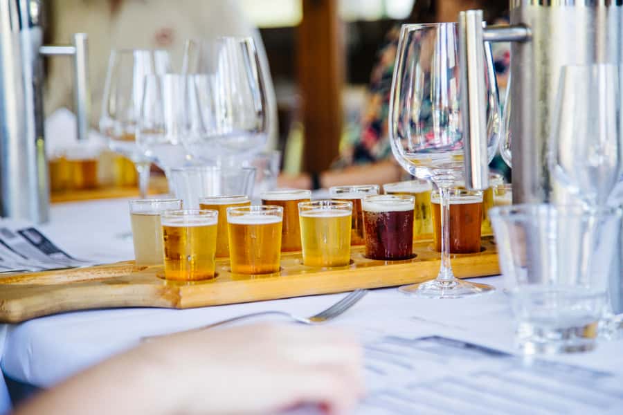 Hunter Valley: Wine, Spirits, and Cheese Tour with Lunch - Spirits in test tubes, with mango and chili options