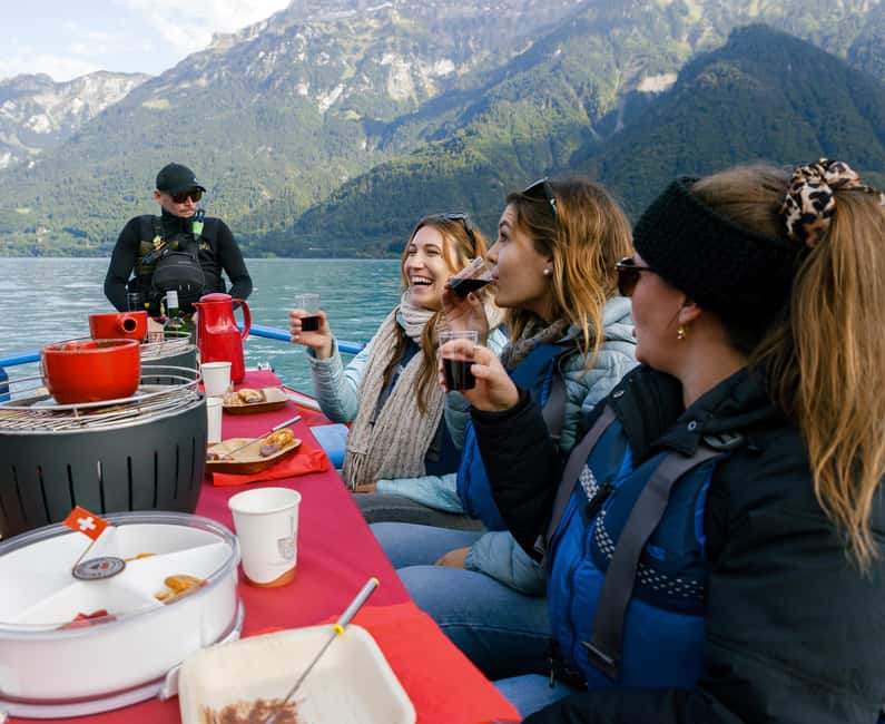 Interlaken: Chocolate Fondue Float - A fondue outing with a very Swiss setting