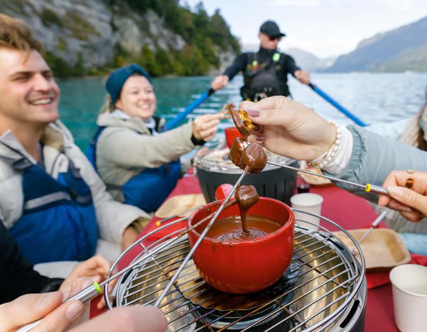 Interlaken: Chocolate Fondue Float - Floating from Bönigen toward Interlaken