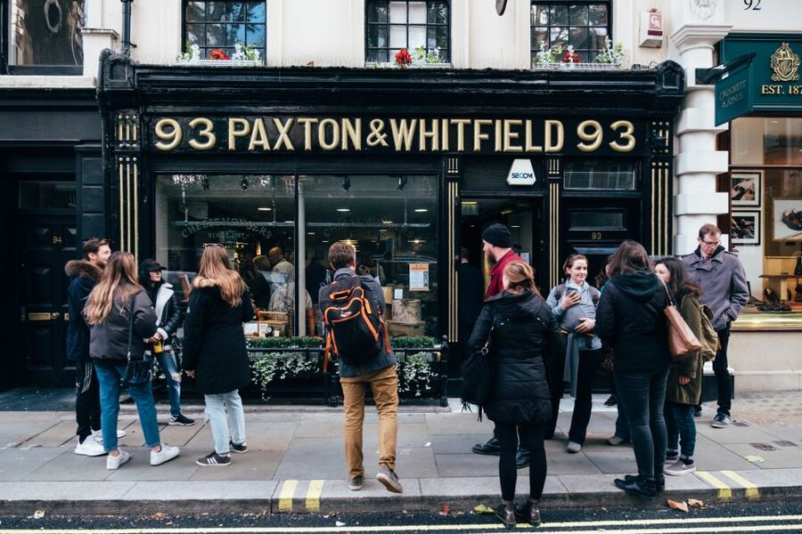 London: Cheese Walking Tour with Tastings - Fortnum & Mason and the case for Stilton