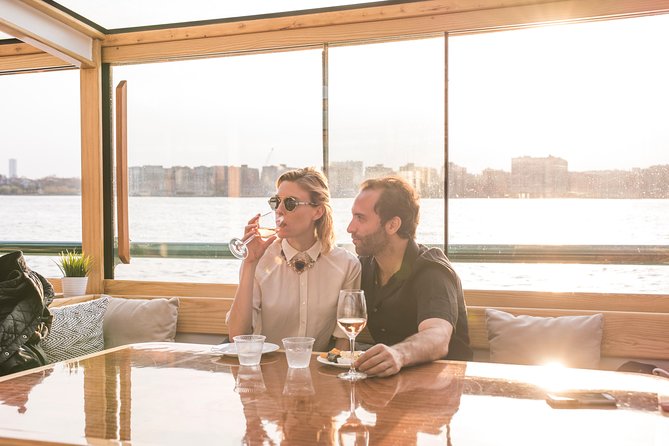 New York City: Champagne, Cheese, Caviar & Sightseeing Cruise - A polished view of New York Harbor from Pier 62