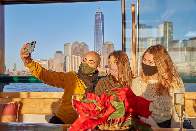 New York City: Champagne, Cheese, Caviar & Sightseeing Cruise - Statue of Liberty views from the bow
