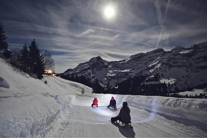 Night Sledding and Fondue Feast Interlaken - The hot chocolate stop before the sled run