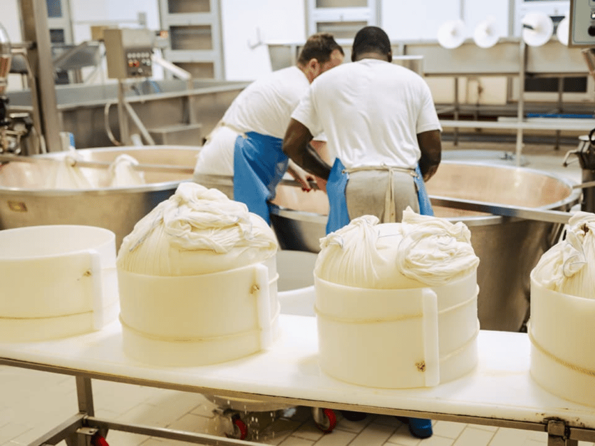 Parmesan Cheese Factory Tour & Tasting near Parma - The aging rooms and hundreds of cheese wheels