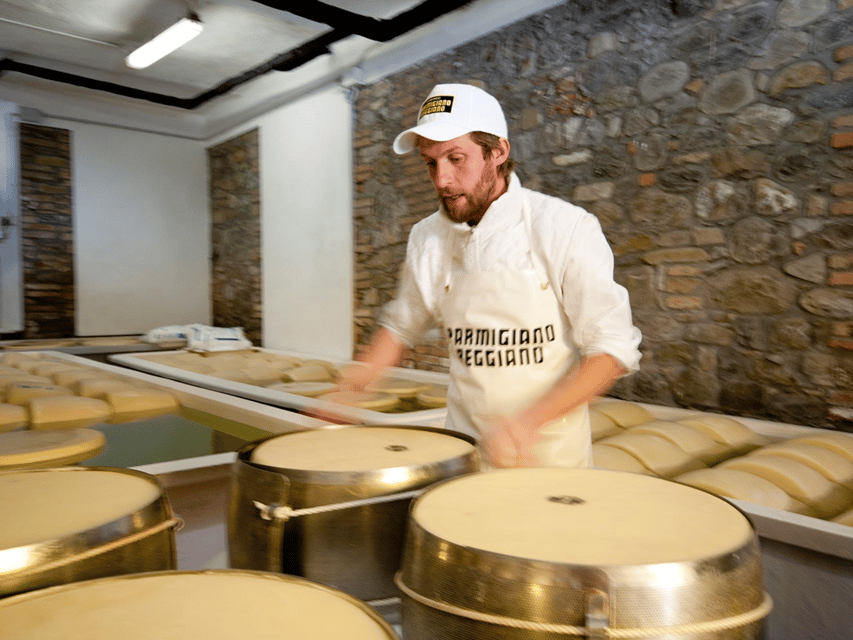 Parmesan Wheels near Parma: Tasting & Factory Tour - The 8:45 AM production tour