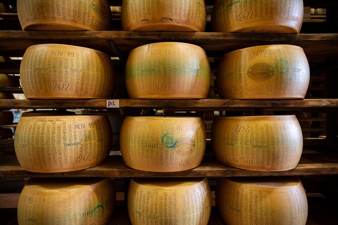 Parmigiano-Reggiano and Parma Ham Small Group Tour - A generous tasting with wine