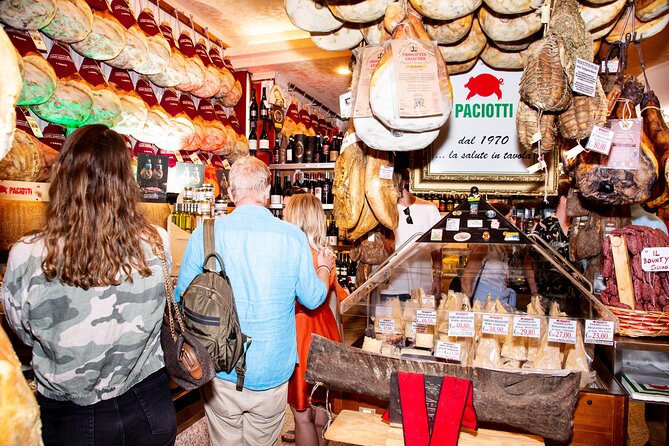 Prati Food Tour with Pizza Pasta and Parmigiano - Salumi, cheese, and the Parmigiano test