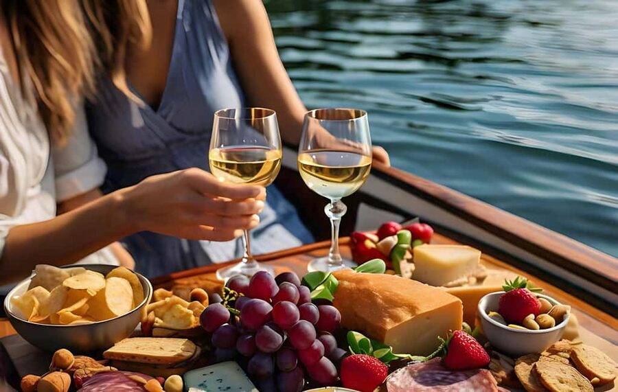 Romantic Boat Cruise with Wine & Cheese or Surprise Dinner - A quiet way to see Marina del Rey