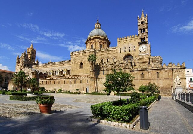 Sicilian Wines and cheeses Tasting in Palermo - A Palermo wine tasting with a front-row Cathedral view