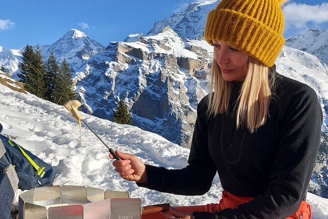 Sledding Cheese Fondue, Chocolate - A 1.5-hour descent beneath three famous peaks
