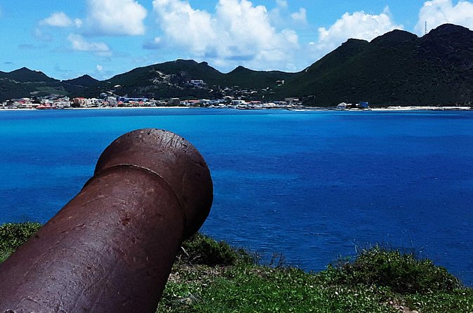 St.Martin-St.Maarten: Small Group, History & Cheese Tasting Tour - Fort Louis and Marigot from above