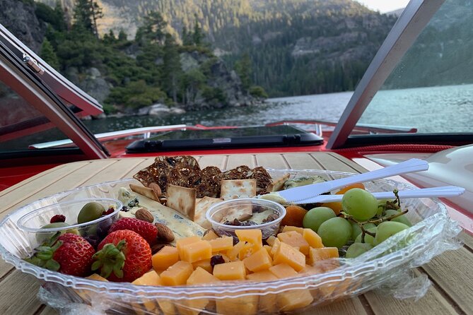Sunset Wine & Cheese Emerald Bay Boat Charter - Why a small private charter works so well on Lake Tahoe