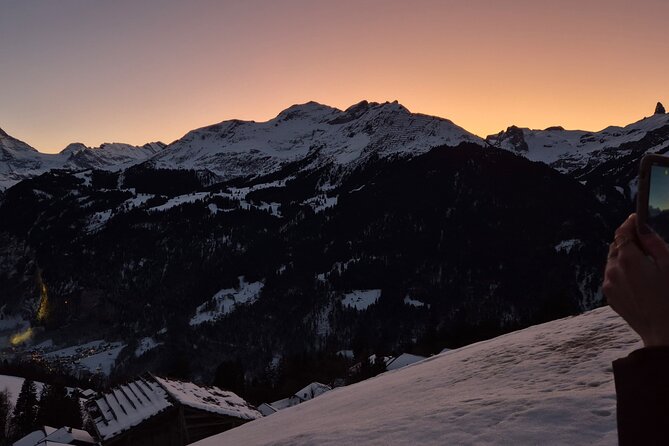 The best Sunset hike with Cheese Fondue - Starting in Wengen, Switzerland