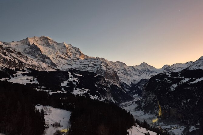 The best Sunset hike with Cheese Fondue - The hike and the changing evening light