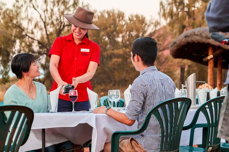 Uluru: Sunset, Sparkling Wine, Cheeseboard & Gourmet BBQ - The move from sunset to the barbecue