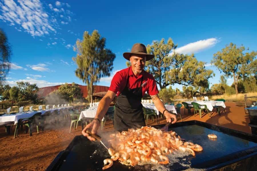 Uluru: Sunset, Sparkling Wine, Cheeseboard & Gourmet BBQ - What is served at the gourmet BBQ