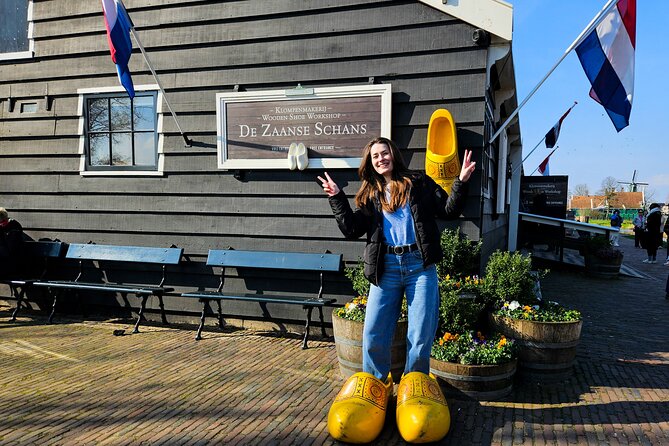 Zaanse Schans Windmills, Cheese and Volendam Tour from Amsterdam - Wooden shoes at Kooijman Souvenirs